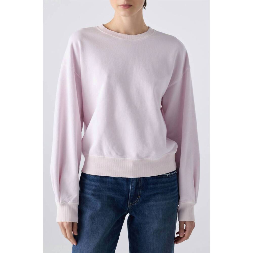 NEW AMO katarina crew neck sweatshirt in flush